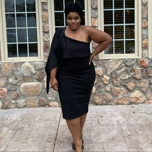 Black One Shoulder Dress